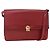 Bolsa de Ombro Christian Dior em Couro Vermelho Dourado Auth BAZ634