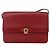 Bolsa de Ombro Christian Dior em Couro Vermelho Dourado Auth BAZ634 - vista 2