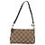 Bolso de Hombro Gancini de Nylon Marrón Dorado Salvatore Ferragamo Auth YKZ614 Castaño - vista 2