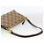 Bolso de Hombro Gancini de Nylon Marrón Dorado Salvatore Ferragamo Auth YKZ614 Castaño - vista 7