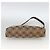 Bolso de Hombro Gancini de Nylon Marrón Dorado Salvatore Ferragamo Auth YKZ614 Castaño - vista 9