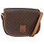 Céline Borsa a Spalla in Tela Macadam CELINE in Pelle PVC Marrone Oro Auth ka3828 D'oro