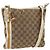 Borsa a Spalla Gucci GG Canvas Sherry Line Beige Oro 144888 Auth AMZ009 D'oro