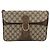 Gucci Borsa a Spalla GG Supreme PVC Beige Oro Auth YKZ952 D'oro - vista 2