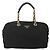 Borsa Boston PRADA in nylon nero e oro Auth YKZ869 D'oro - vista 2
