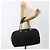 Borsa Boston PRADA in nylon nero e oro Auth YKZ869 D'oro - vista 24