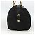 Borsa Boston PRADA in nylon nero e oro Auth YKZ869 D'oro - vista 4