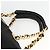 Borsa Boston PRADA in nylon nero e oro Auth YKZ869 D'oro - vista 8