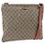 Gucci Borsa a Spalla GG Supreme PVC Beige Oro 201446 Auth YKZ206 D'oro