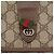 GUCCI GG Supreme Web Sherry Line Clutch Bag PVC Beige Oro Auth 174412 D'oro - vista 12
