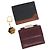 Portafoglio Christian Dior in pelle 3 pezzi Bordeaux Blu navy oro Auth ti3813 D'oro Bordò