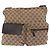 Borsa a Spalla Gucci GG Canvas Web Sherry Line Beige Argento 169937 Auth gh1991 - vista 2