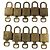 LOUIS VUITTON Set di 10 Lucchetti in metallo Oro LV Auth am11193 D'oro - vista 2