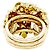 Anello Roberto Coin, oro rosa, smalto e diamanti. - vista 4