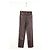 Helmut Lang Pantalones rectos de cuero marrón Castaño - vista 3
