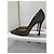 Christian Louboutin Iriza 100 Glitter Floque Suede Nero 36.5 D'oro - vista 2
