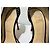 Christian Louboutin Iriza 100 Glitter Floque Suede Nero 36.5 D'oro - vista 6