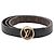 Reversibler Gürtel Louis Vuitton LV Sunset Initiales aus Monogramm-Canvas und Leder, breit Schwarz