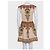Vestido ajustado estampado beige Valentino NWOT Talla M Pre-owned - vista 3