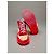 Zapatillas altas florales Gucci GG Monogram Rojo/Beige Roja Multicolor - vista 6