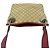Gucci GG Monogramm Canvas Leder Schultertasche Beige Bordeaux - Ansicht 4