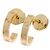 Orecchini modello piccolo a cerchio Cartier Love - vista 2
