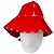 Cappello a secchiello rosso Sportmax con accenti bianchi