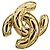 Spilla Matelassé Coco Mark di Chanel D'oro