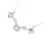 Autre Marque Collana in diamante K18WG Argento - vista 3