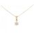 Autre Marque Collana con diamante a forma di fiore in Au750 D'oro