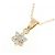 Autre Marque Collana con diamante a forma di fiore in Au750 D'oro - vista 3