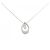 Autre Marque Collana di diamanti 2 vie Pt900 Pt850 Argento