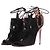 Décolleté con lacci in suede nero Aquazzura 37