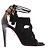 Décolleté con lacci in suede nero Aquazzura 37 - vista 2