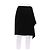 Falda midi asimétrica negra Prada Negro