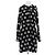 Stella Mc Cartney Schwarzes Kleid mit Schwanmotiven aus Seide