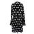 Stella Mc Cartney Schwarzes Kleid mit Schwanmotiven aus Seide - Ansicht 2