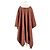 Gianluca Capannolo Wollponcho Terracotta Braun - Ansicht 2
