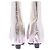 Autre Marque Botas TORAL de piel plateadas 38 Plata - vista 5