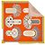 Hermès: Sciarpa Doppia Faccia "Epaulettes de Gala" 90 cm. Eccellente. Condizione Multicolore