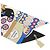 Silk In Hermès Hermes LA PATISSERIE FRANCAISE Sciarpa Charm Twilly Nero Bianco Blu - vista 2