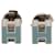Hermès Silver Palladium Plated Lacquer Cage dH Earrings Silvery  - view 1