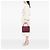 Chanel Rote Wildleder Medaillon Tasche Bordeaux - Ansicht 7