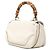 Borsa New Bamboo media GG in tela bianca Gucci - vista 2