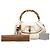 Borsa New Bamboo media GG in tela bianca Gucci - vista 8