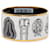 Hermès White Extra Wide Harnais des Presidents Enamel Bangle 65  - view 3