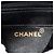 Chanel Schwarz CC Vertikal Gestepptes Nylon Grosgrain Einzelklappe - Ansicht 5