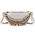 Chanel Weiße gesteppte Lammleder All About Chains Bauchtasche