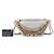 Chanel Weiße gesteppte Lammleder All About Chains Bauchtasche - Ansicht 8