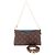 Clutch Pallas Monogram Marrone Louis Vuitton